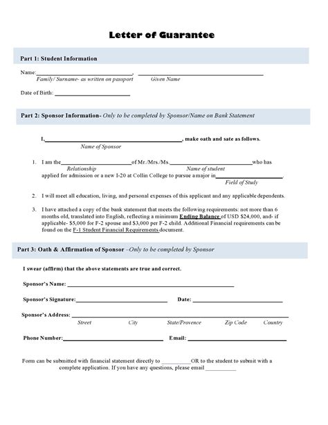 Policy on the Issuance of Guarantee Letter.